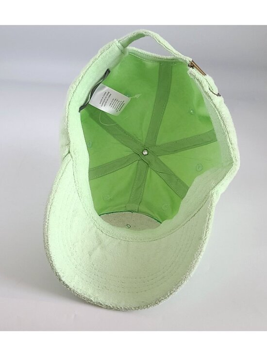 Anthropologie Terry Trucker Hat Snapback Le Jeu De Paume Patch Green Retro NWOT main image 5